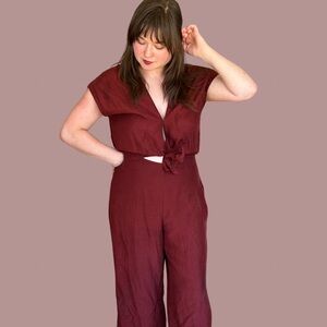 Maroon Jumpsuit